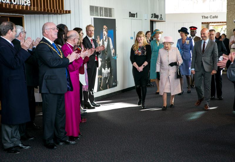 Elizabeth II's visit to Chichester Festival Theatre in 2017