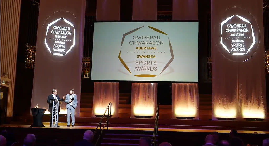 swansea sports awards stage