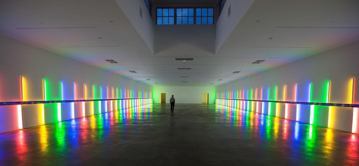 Inside the Richmond Hall at Menil Collection in Houston