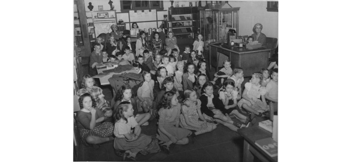 German Children at Library Storytime