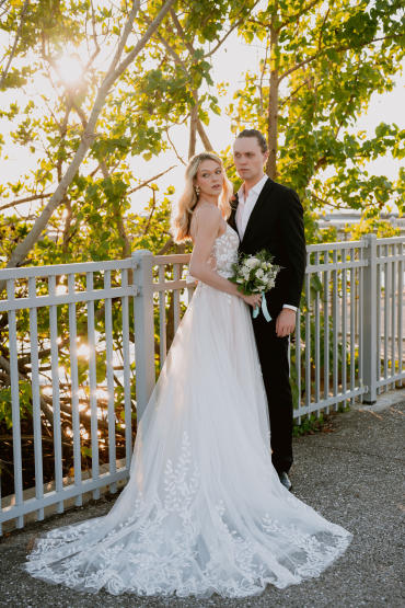 Couple's Sunseeker Resort Charlotte Harbor Wedding Photo
