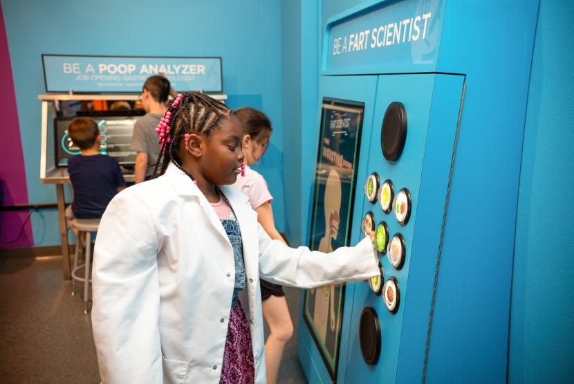 Fart Scientist in Gross Labs Exhibit