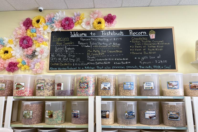 Taste Buds Popcorn Interior