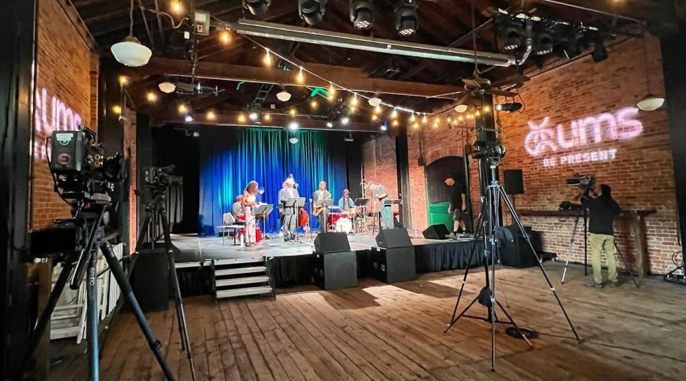 Band performs part of UMS at the Ypsilanti Freighthouse