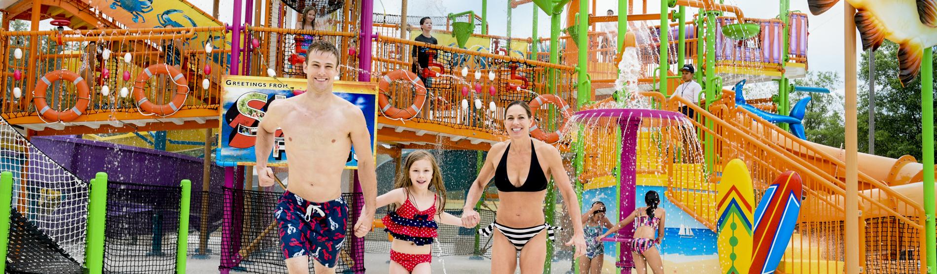 Family at Water Park