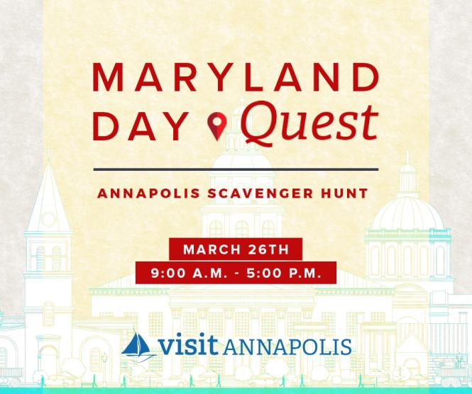 Maryland Day Quest Logo with date of March 26th
