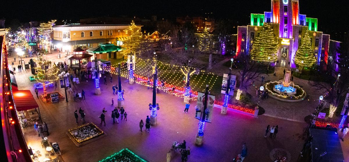 Snow Much Fun Light Displays Downtown Boulder