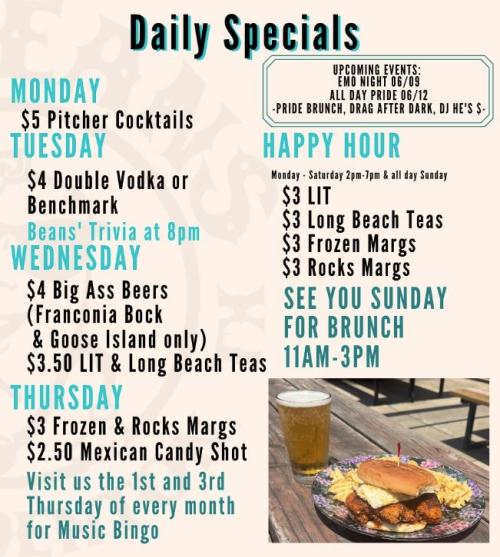 cool beans daily specials
