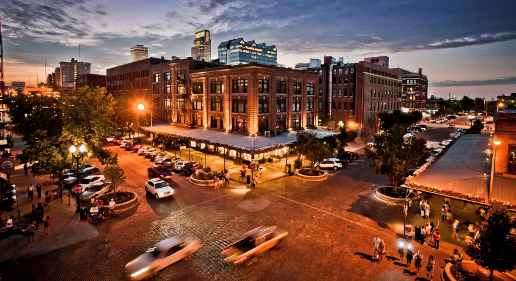 The Old Market Entertainment District is a perfect backdrop for a rustic Omaha date night