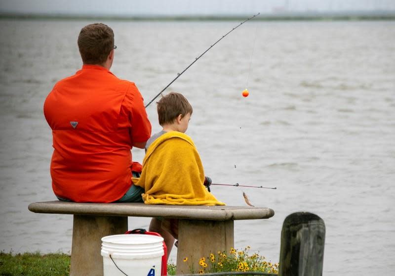 Packery Channel Nature Park Kayak Launch- Father Son Fishing.jpg