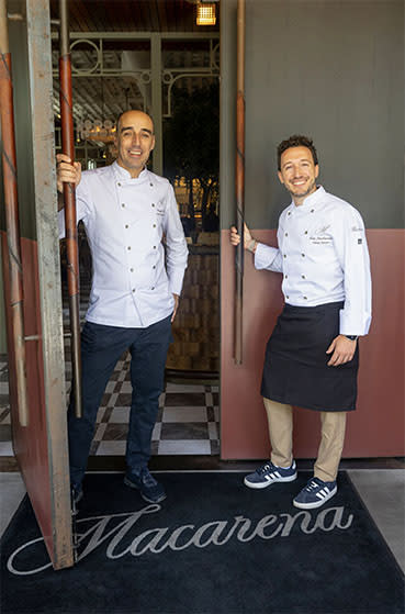 Chefs Sergio Box and Toni Santanach of Macarena