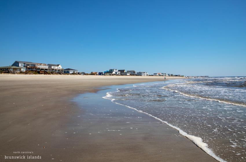 Beaches houses on Holden Beach, NC.