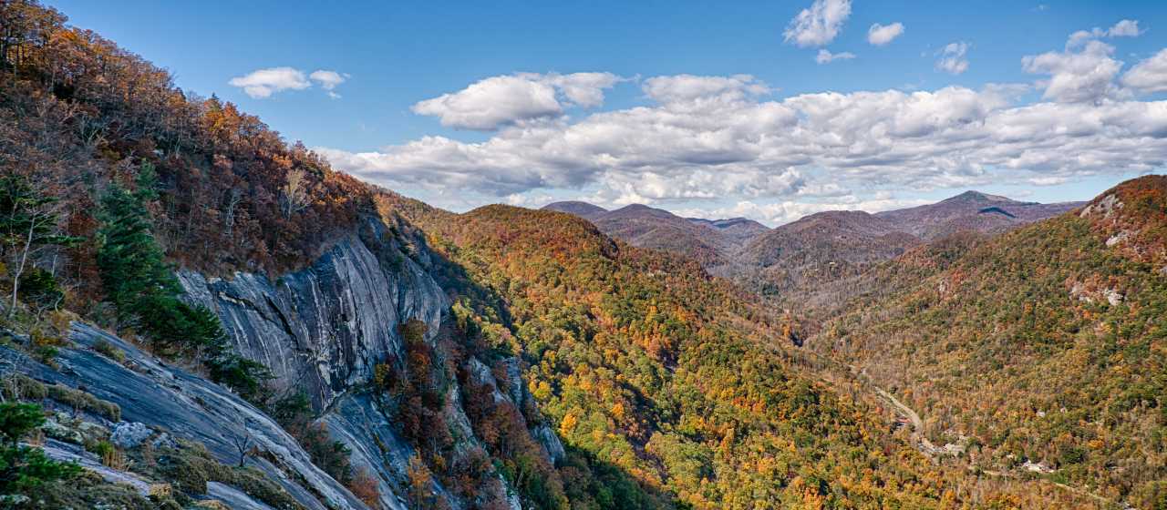 Fall Color in the Hickory Nut Gorge}