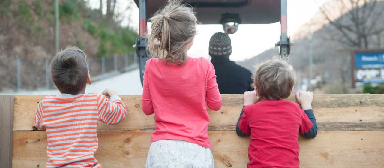 Winterfest hayrides in Chimney Rock}