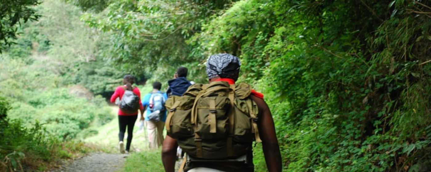 Hikers in the Blue Mountain