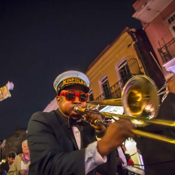 Brass band, french quarter