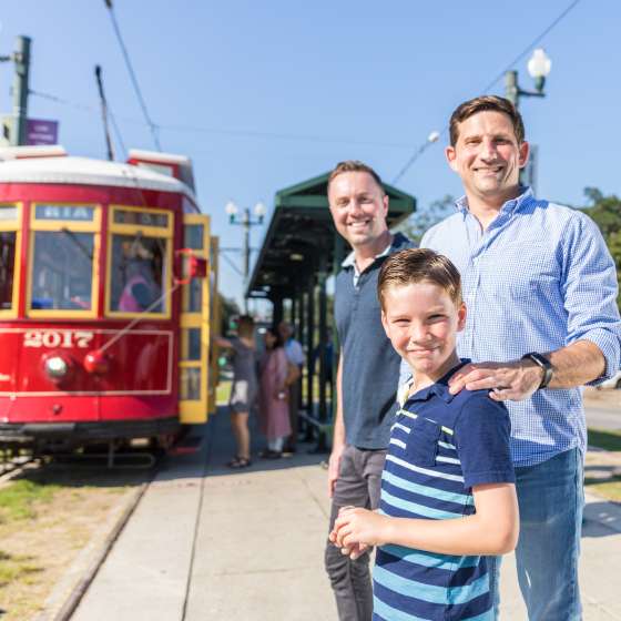 LGBT Family Rides the Streetcar