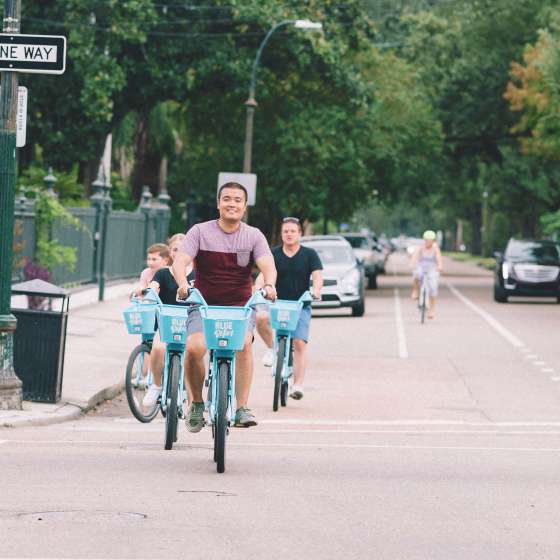 Biking in the Garden District