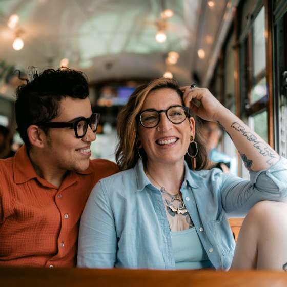 Couple on a Streetcar