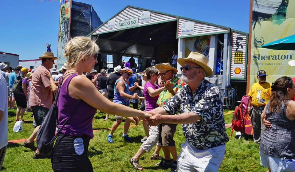 Dancing at the Fais Do Do Stage