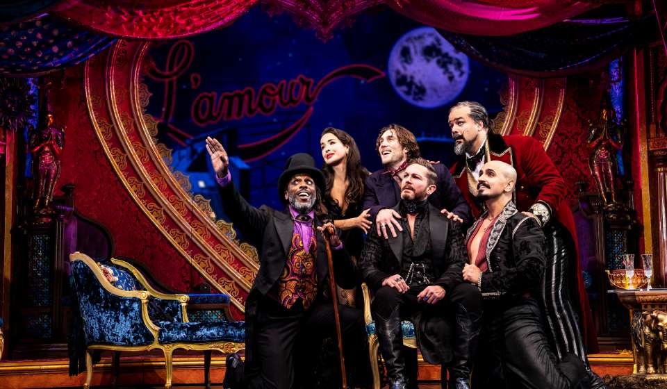 The cast of the North American Tour of Moulin Rouge! The Musical