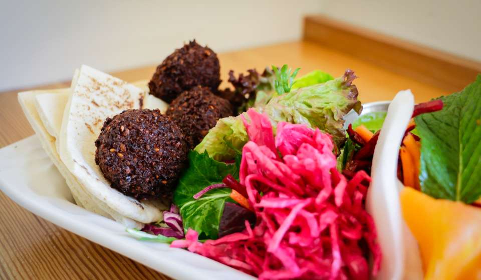 Falafel Sandwich at 1000 Figs