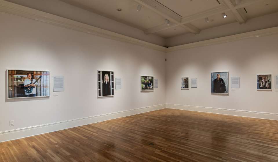 To Survive on this Shore: Photographs and Interviews with Transgender and Gender Nonconforming Older Adults By Jess T. Dugan and Vanessa Fabbre Installation view at Newcomb Art Museum