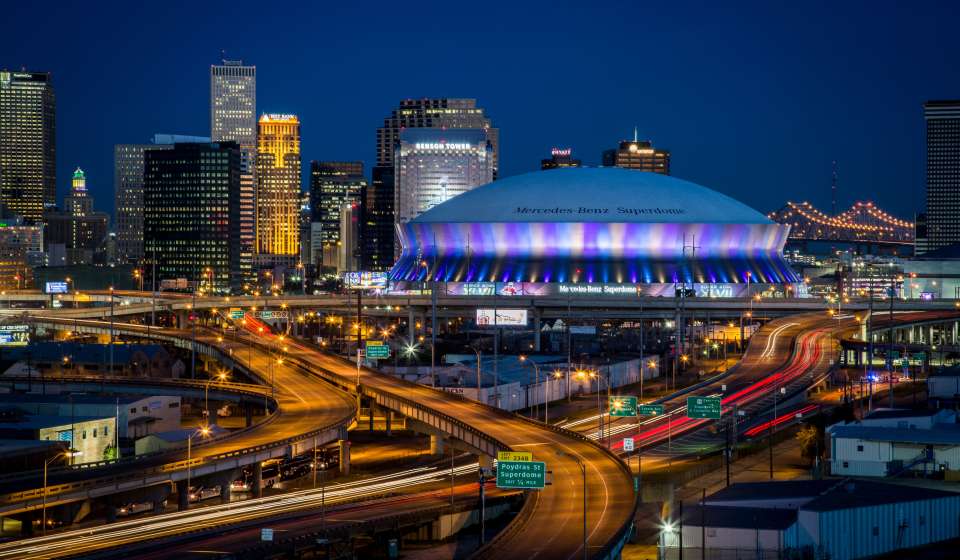 Superdome at Night