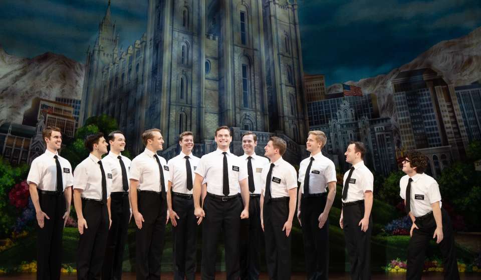 Sam McLellan and company in THE BOOK OF MORMON North American tour