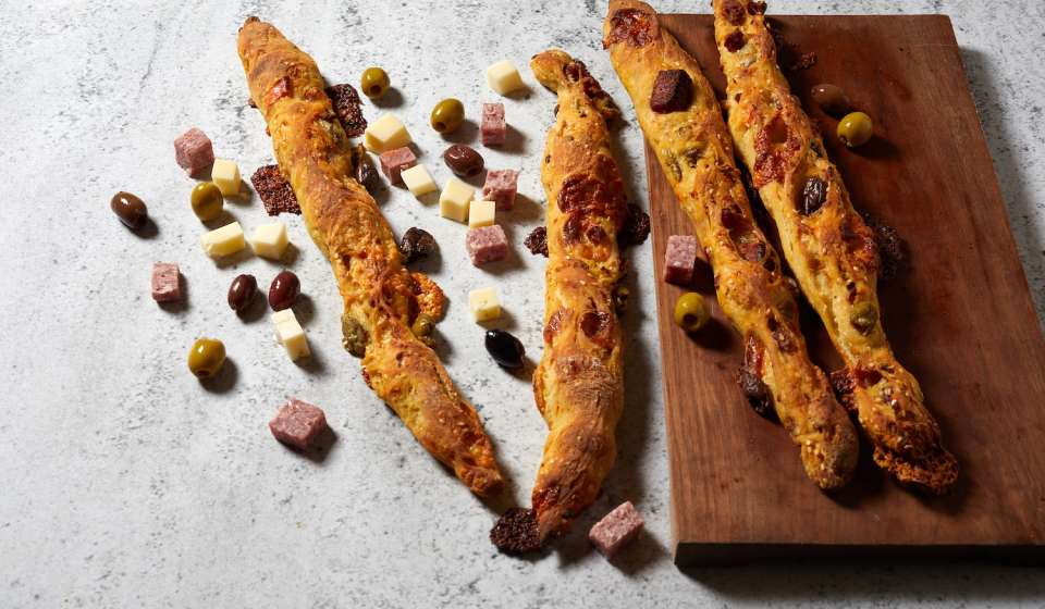 Muffuletta Breadsticks