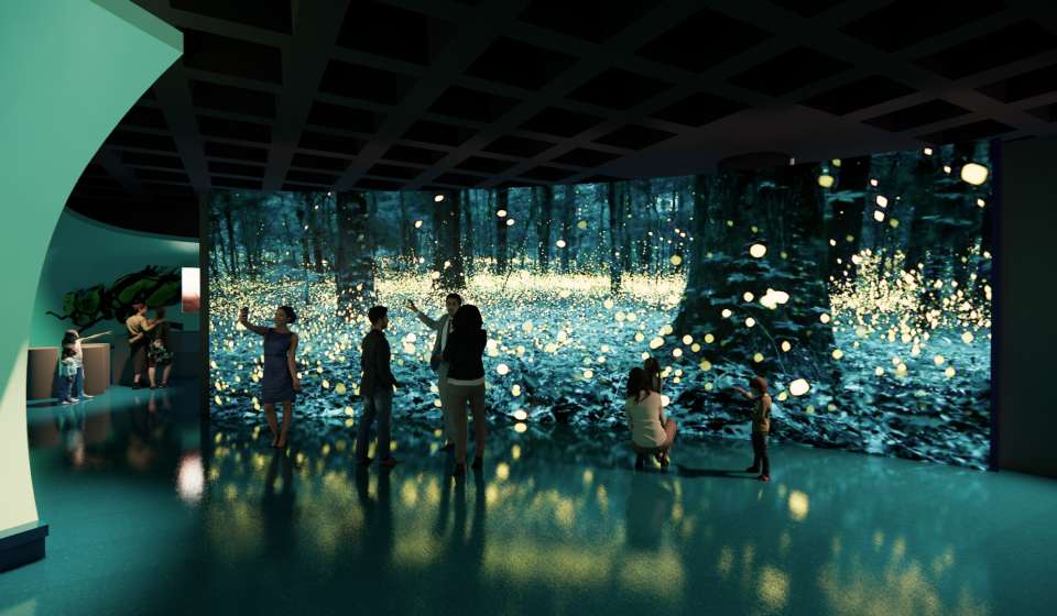 Audubon Aquarium of the Americas Interior Render - 2023