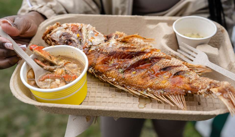 Deep Fried Whole Snapper & Seafood Gumbo – Monday