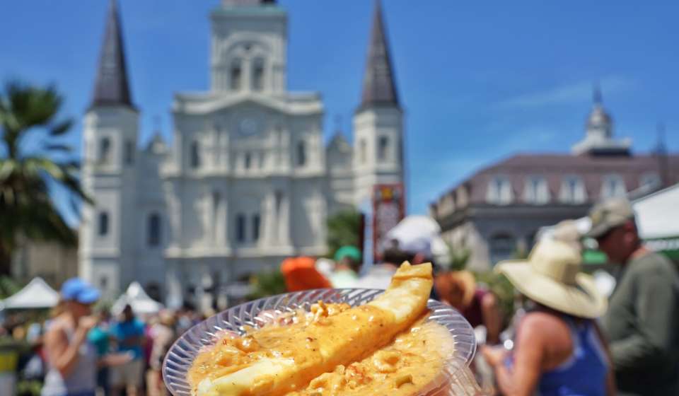 Muriel's Crawfish Crepe at French Quarter Festival