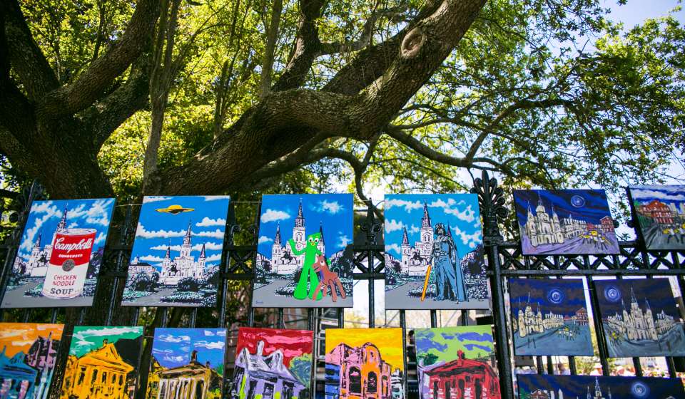 Jackson Square Art en el Festival del Barrio Francés
