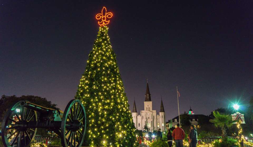 Christmas Tree in Washington Artillery Park