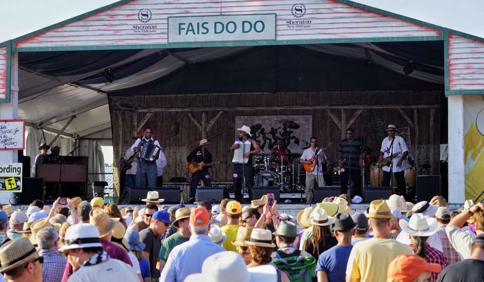 Rockin Dopsie & The Zydeco Twisters - Sheraton New Orleans Fais Do Do Stage - New Orleans Jazz & Heritage Festival 2015