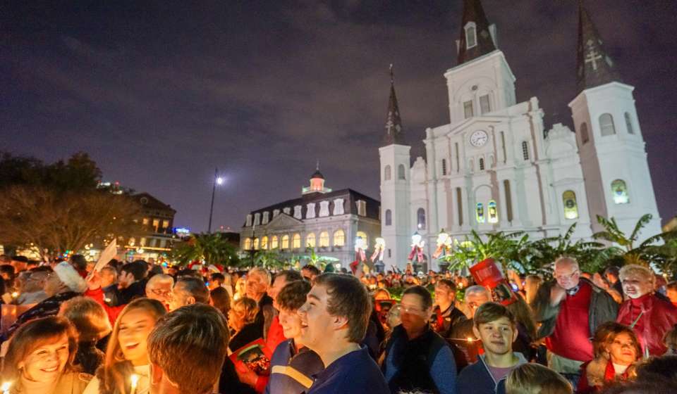 Caroling in Jackson Square 2015