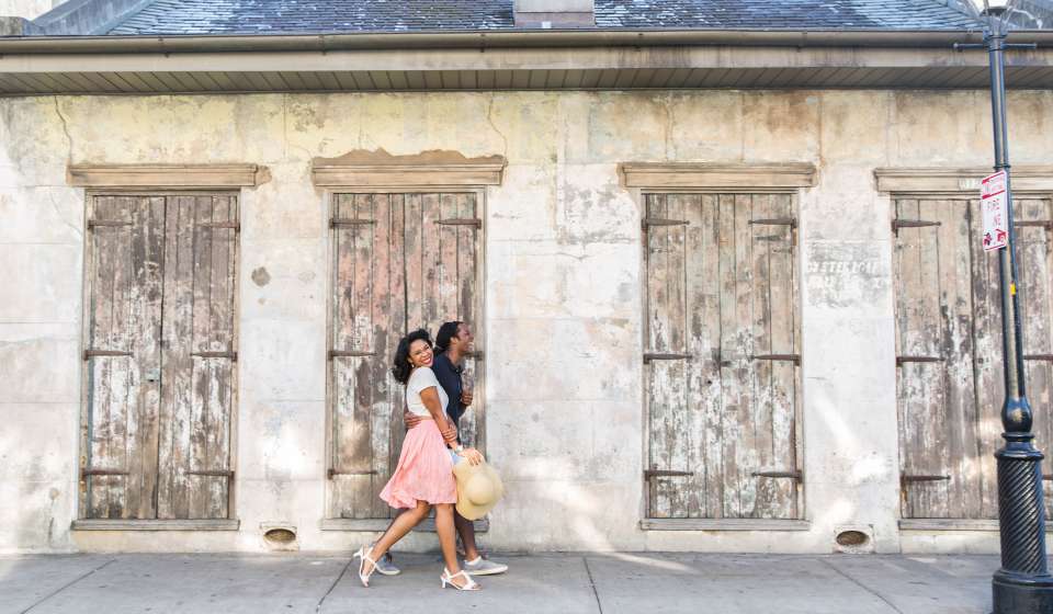 Romantic Couple in French Quarter