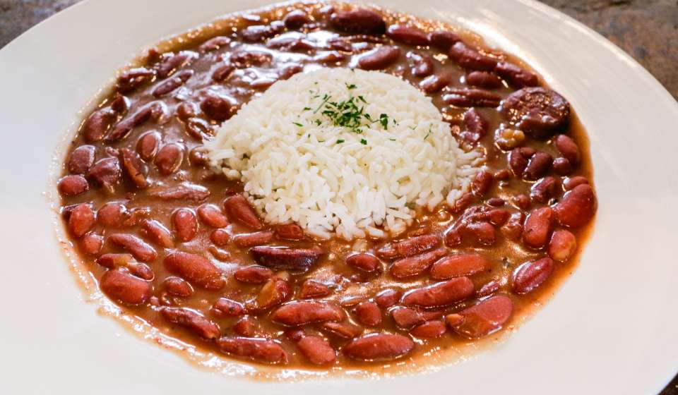 New Orleans Style Red Beans and Rice with Pickled Pork