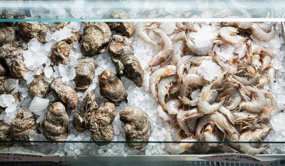 Oysters and Shrimp - Porgy's Seafood Market