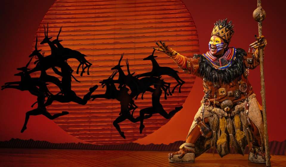 Zama Magudulela as Rafiki. The Lion King.©Disney.