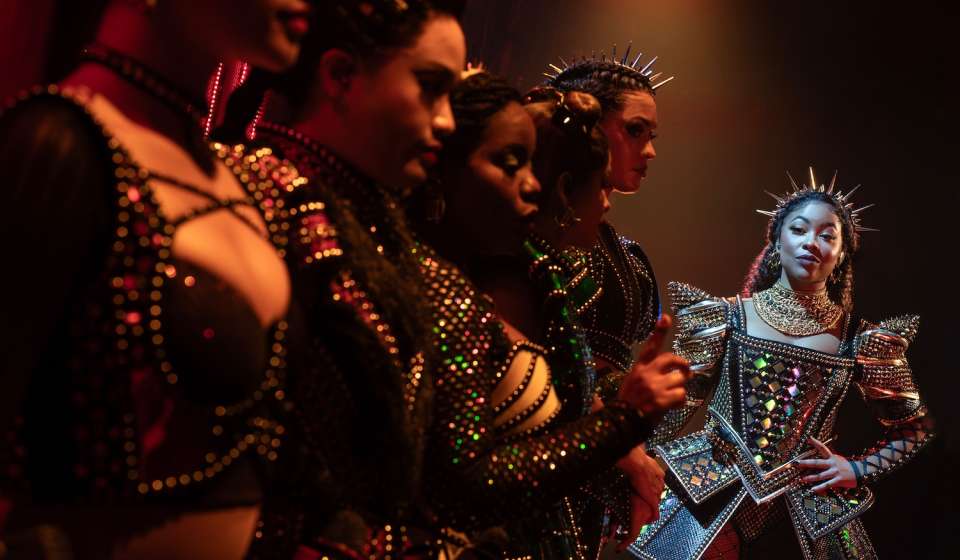 Chani Maisonet as Catherine of Aragon in The North American Tour Boleyn Company of SIX