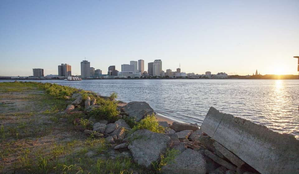 The view of the French Quarter from Algiers Point