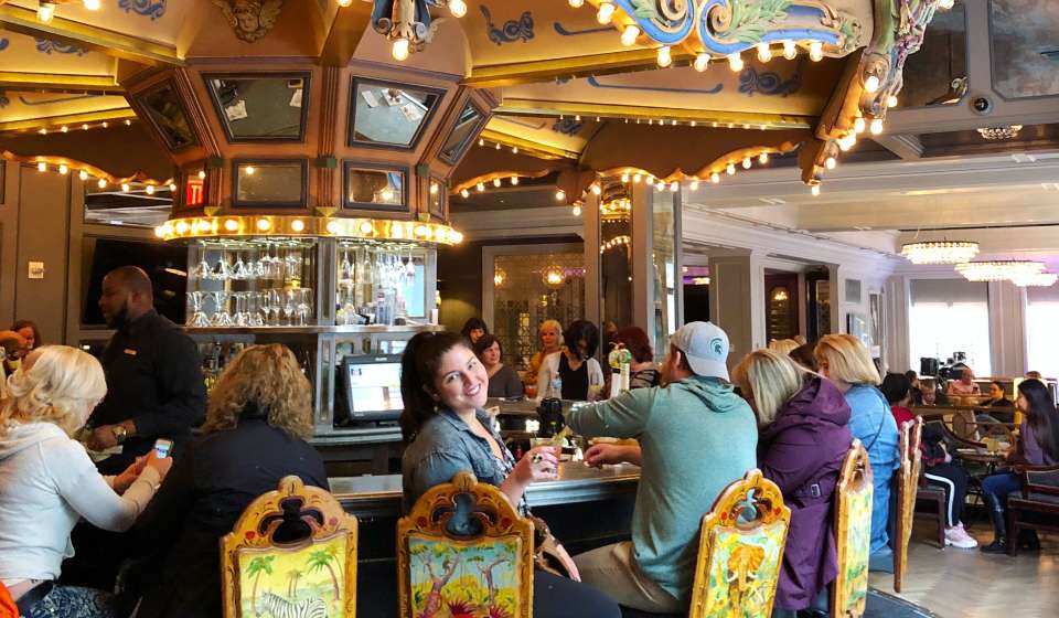 Drinks at the Carousel Bar