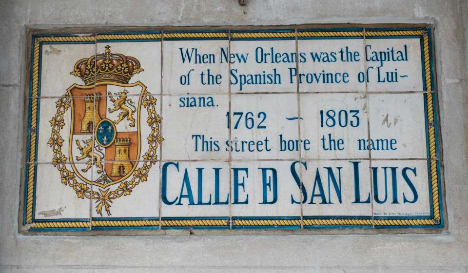Spanish History Street Signs