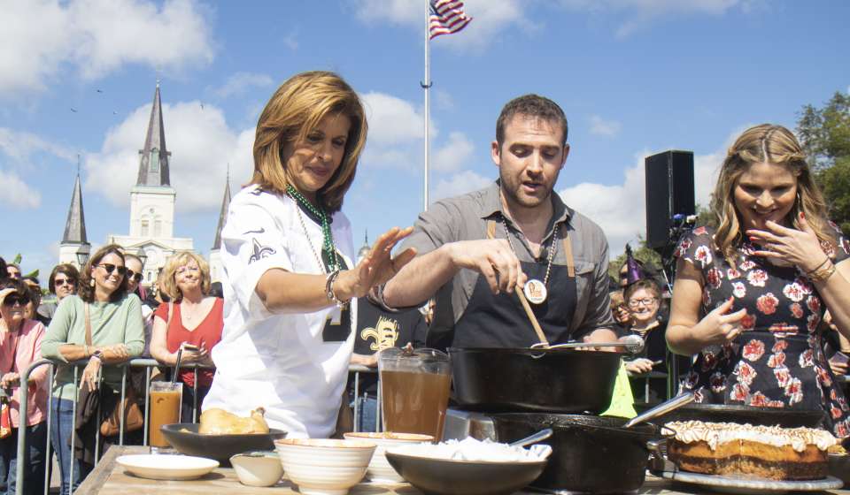 Michael Gulotta making gumbo