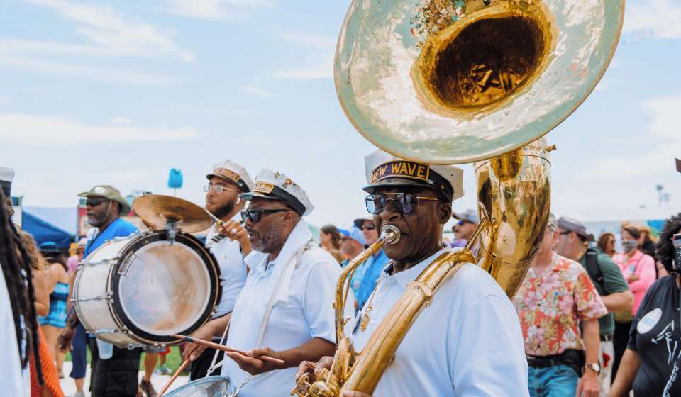 New Wave Brass Band at Jazz Fest