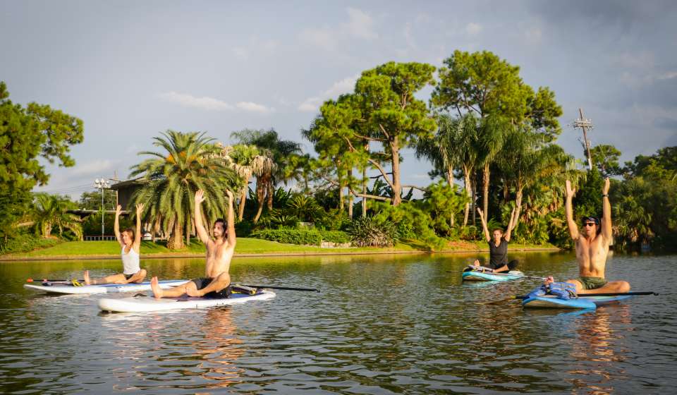 Paddleboard Yoga on the Bayou