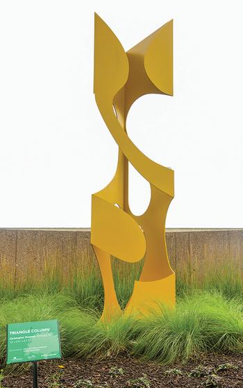 Column Triangle sculpture