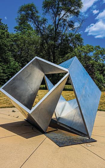 Two Cubes sculpture